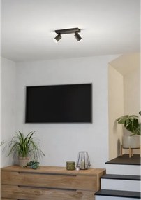 Eglo 901941 - LED RGBW stmievateľné bodové svietidlo MELITELLO-Z 2xLED/3,7W/230V čierna