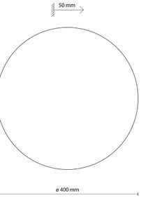 Nástenné svietidlo LUNA 4xG9/8W/230V pr. 40 cm hnedá