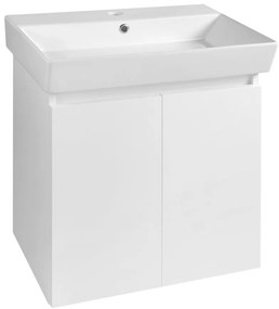 Aqualine Aqualine, PANEDA umývadlová skrinka 55x55x34,2cm, biela, PN255