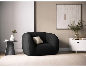 Tmavosivé kreslo z textílie buklé Essen – Cosmopolitan Design