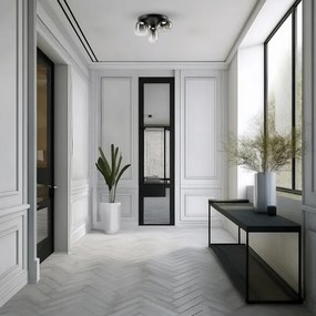 LED Stropné svietidlo VASO LED/12W/230V pr. 42 cm čierna/dymová