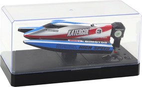 LEAN Toys RC motorový čln na diaľkové ovládanie modrý/strieborný 14cm