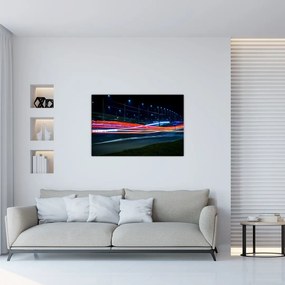 Obraz nočného mesta (90x60 cm)