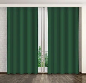 Dekorstudio Jednofarebný záves zelený ZMA64 Rozmer závesu: 160x250cm