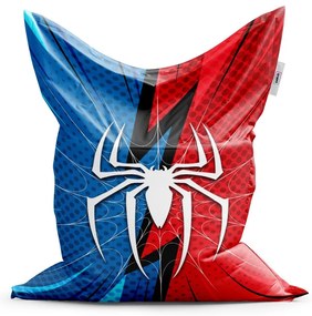 Sedací vak Classic Spider - detský, červená / modrá