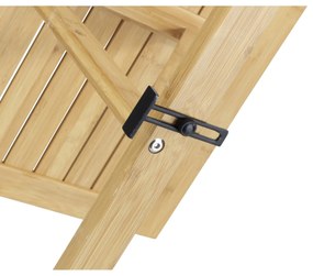 Wenko Závesný balkónový stolík z bambusu Waikiki, 64 x  44 x 65 cm