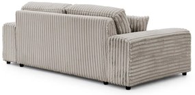 Svetlosivá menčestrová pohovka 213 cm Justin – Ropez