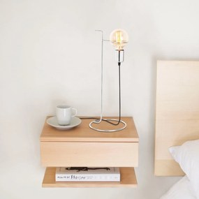 Stolová lampa Pota chróm