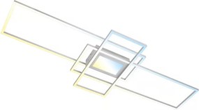 Briloner 3812019-LED stmievateľné stropné svietidlo RAM 56W/230V Wi-Fi Tuya 111x42 cm + diaľkové ovládanie