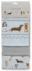 Utierky a chňapka v súprave 4 ks Curious Dogs – Cooksmart ®