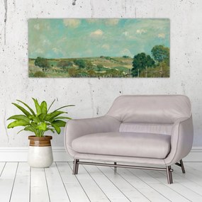 Obraz - Alfred Sisley,  Meadow, reprodukcia (120x50 cm)