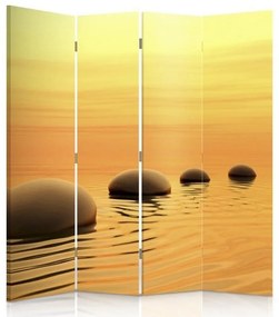 Gario Paraván Sférické zenové kamene Rozmery: 145 x 170 cm, Prevedenie: Otočný paraván 360°