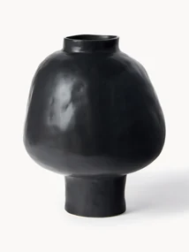 Ručne vyrobená váza z kameniny Saki, V 40 cm