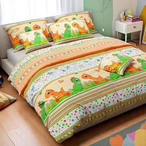 Bavlnené obliečky Homa DINO KIDS 2-dielna sada 140x200 cm