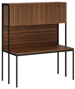Zostava HOME OFFICE, čierna/orech