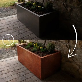 Alto Vyvýšený záhon 69 x 136 x 52 cm, corten CORGARDEN 1010