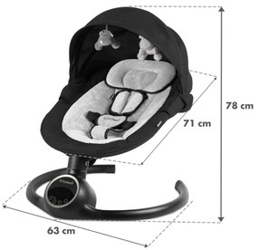 Elektrické hojdacie kreslo Kidwell REVE 2 v 1 s Bluetooth a aplikáciou Tuya