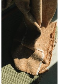 Okrovožltá bavlnená deka 130x180 cm Handloom – Lorena Canals