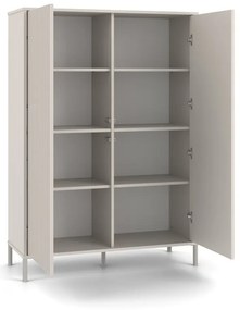 Vitrína KAMARO 2DD 103,5 cm kašmírová