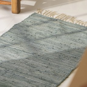 Ib Laursen Bavlnený behúň na podlahu Blue 250 × 60 cm