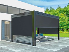 Luxe sťahovacie tienidlo antracit 4 m