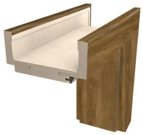 Obložková zárubňa Naturel 60 cm pre hrúbku steny 9,5-11 cm ľavá O2DPL60L, 1 ks