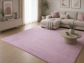 Protišmykový koberec PLUSH ružový