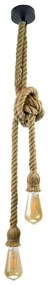 Luster na lanku ROPE 2xE27/12W/230V