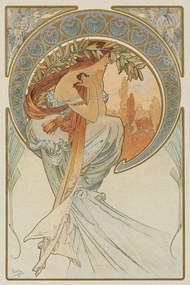 Obrazová reprodukcia The Arts 4, Heavily Distressed, Alfons Mucha