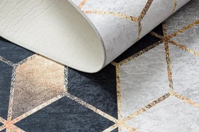 Dywany Łuszczów, Kusový koberec ANDRE Geometric 1171, 120x170, čiernobiela, chodba / predsieň