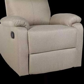 LuxuryForm DESIGN Televízne kreslo CARLOS s polohovaním - béžové