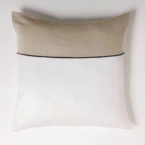 Biele/béžové bavlnené obliečky na dvojlôžko/predĺžené 240x220 cm Gabrielle – douceur d'intérieur