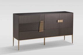 Komoda Stilig ST102 160 cm grafit/zlatá
