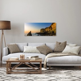 Obraz - morský útes (120x50 cm)
