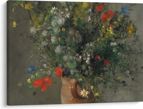 Obraz - Auguste Renoir,  Flowers in a Vase, reprodukcia (70x50 cm)