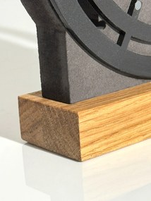 Dekorstudio Drevené stolové hodiny Black Oak 2