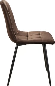 SI Mila Velvet stolička hnedý