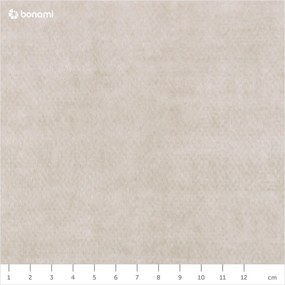 Béžová zamatová čalúnená dvojlôžková posteľ s úložným priestorom s roštom 160x200 cm Jade - Bobochic Paris