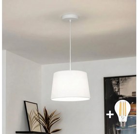 Brilagi - LED luster na lankách CERIA 1xE27/40W/230V pr. 30 cm biela