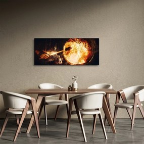 Obraz - Šamanská bubon (120x50 cm)