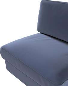 Poťah na neskladacie kreslo Kivik farba produktu tmavomodrá látka zamatová