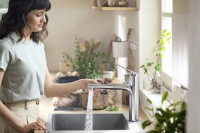Hansgrohe Zesis M33, páková kuchynská batéria 160, vyťahovacia sprška, 2jet, chrómová, HAN-74822000