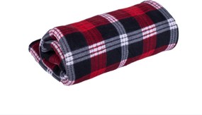 Deka Fleece červená karo 150x200cm
