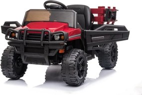 LEAN CARS Batériové autíčko BDM0926 LED MP3 diaľkové červené