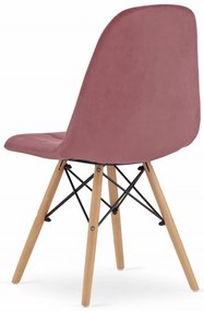 "Stolička DUMO - tmavoružový zamat x 4" "9401 71 00 00"