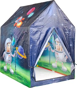 Detský hrací stan IPLAY – domček s vesmírnym motívom, farebný (95×72×102 cm)