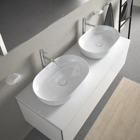 DURAVIT Luv oválna umývadlová misa bez otvoru, bez prepadu, 600 x 400 mm, biela, s povrchom WonderGliss, 03796000001