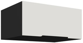 Kuchynská skrinka Aria-Wh/Bl Anti Fingerprint 80 Nagu-36 1f