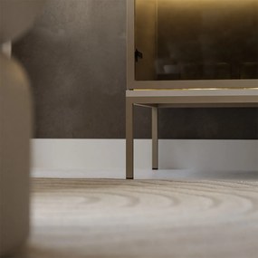 Vysoká komoda ADRIENNE kašmír + Led osvetlenie