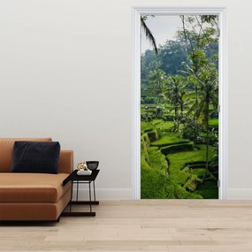 Fototapeta na dvere - Ryžové terasy Tegalalang (95x205cm)